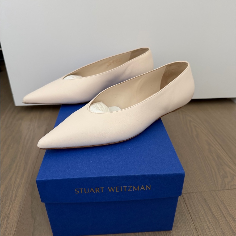Stuart Weitzman Pointed Ballet Flats